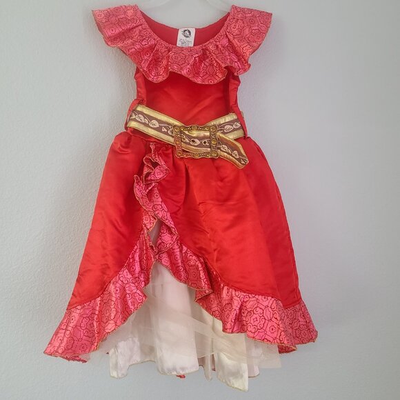 Disney Other - Disney Store Elena of Avalor Red Princess Dress Costume Size 4
